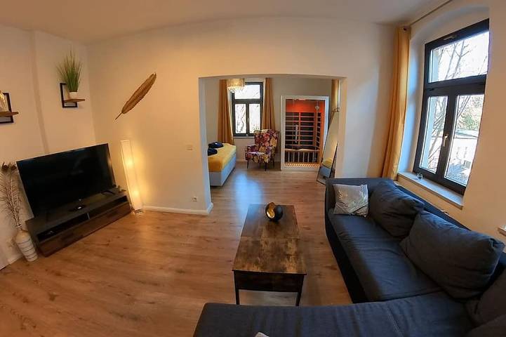 Ferienwohnung für 4 Personen, mit Sauna, mit Haustier in Cotta