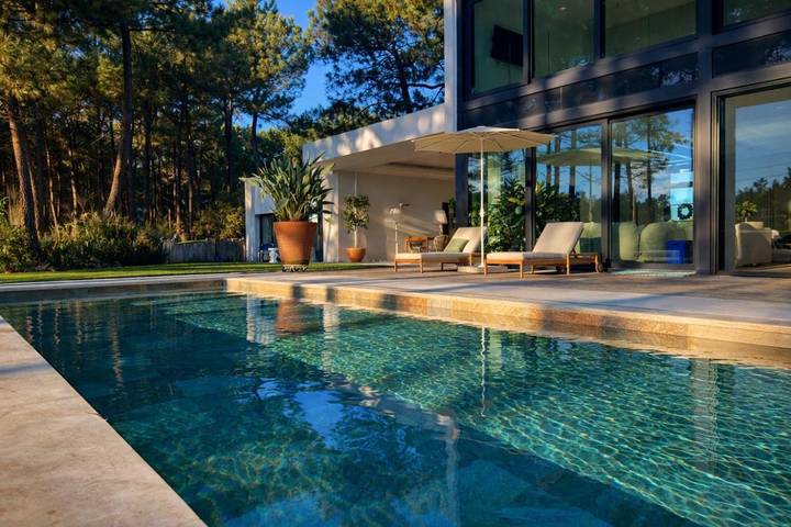 Location de vacances pour 11 personnes, avec vue ainsi que piscine et jardin dans Golf de la Palmyre - 3