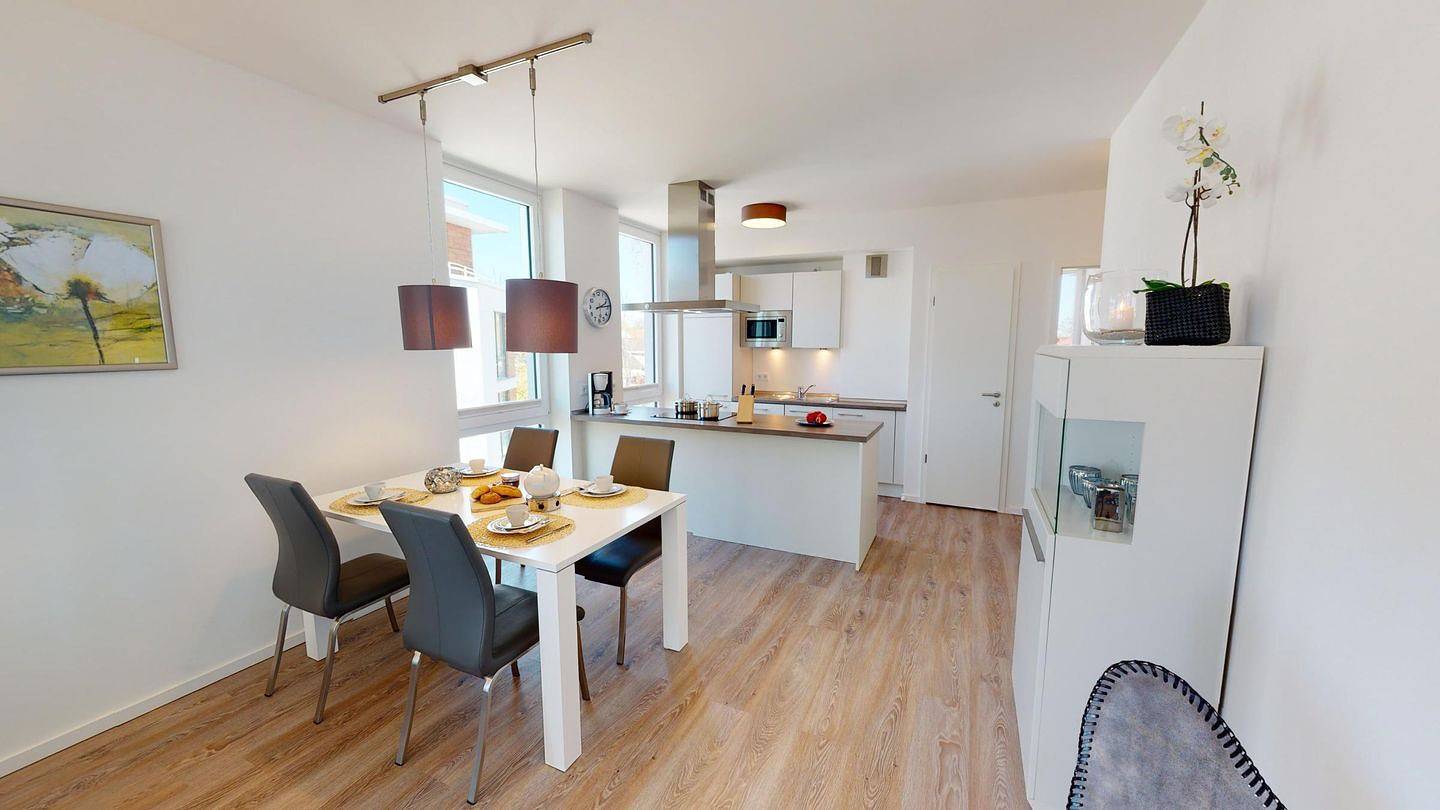 Ganze Wohnung, Großes Urlaubsapartment D-06 im Südkap mit dem Strand vor der Tür für 4 Personen in Südstrand Pelzerhaken, Ostholstein