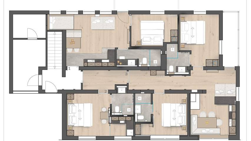 Ferienwohnung für 4 Personen, mit Garten und Sauna in Galtür - 2