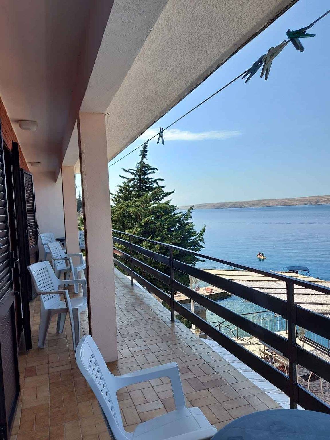Ganze Ferienwohnung, Ferienwohnung mit Klimaanlage direkt am Meer  in Baric Draga, Kvarner Festland