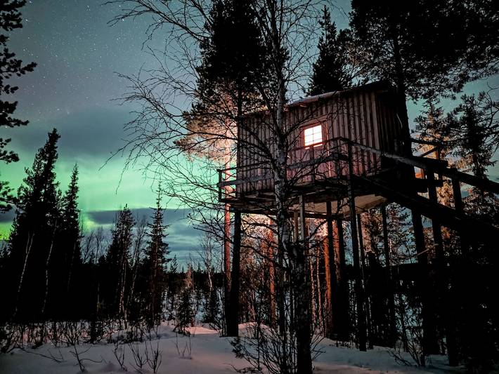 Ganze Wohnung, Aurora Lodge in Lappland (Schweden)