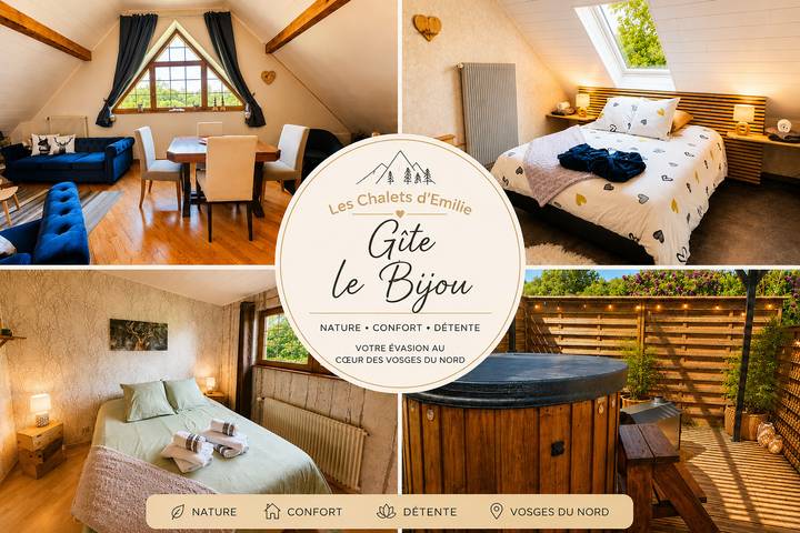 Appartement de vacances pour 4 personnes, avec jacuzzi