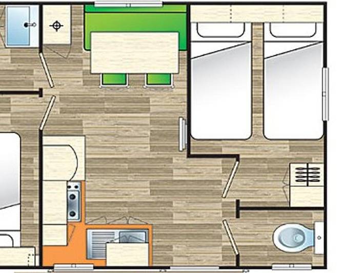 Camping Champ Fosse - Mobilheim 4 personen - Die Akazien in Saint-Bonnet-Tronçais, Montluçon und Umgebung