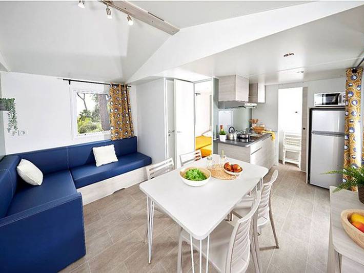 Mobil home pour 4 personnes, avec terrasse et piscine, animaux acceptés à Anduze