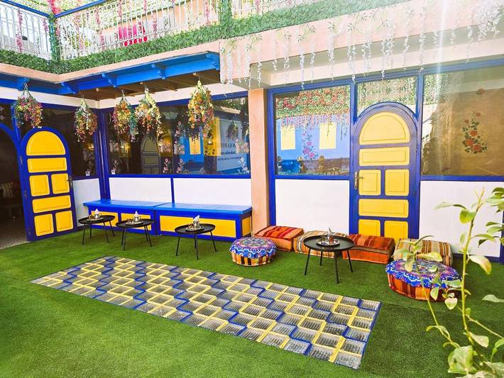 Maison d’hôte pour 36 personnes, avec piscine ainsi que jardin et sauna, adapté aux familles à Marrakech - 3