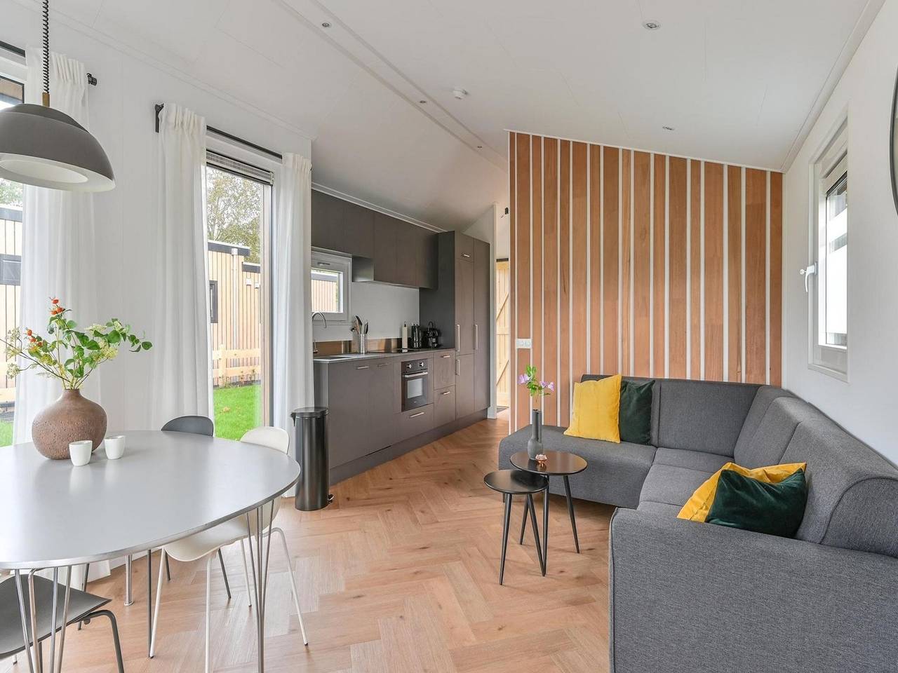 Chalet in Dutch Park with Garden and Terrace in Drenthe