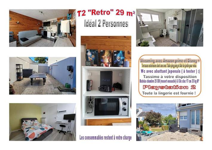 Maison d’hôte pour 4 personnes, avec jardin à Lanester