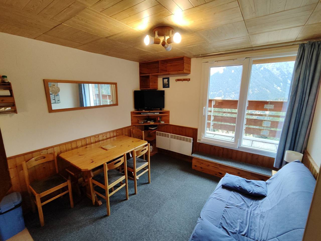 Appartement entier, Appart 2 Pièces Cabine, 200m Pistes, 6 pers, Balcon in La Ferrière, Le Pleynet Les Sept Laux