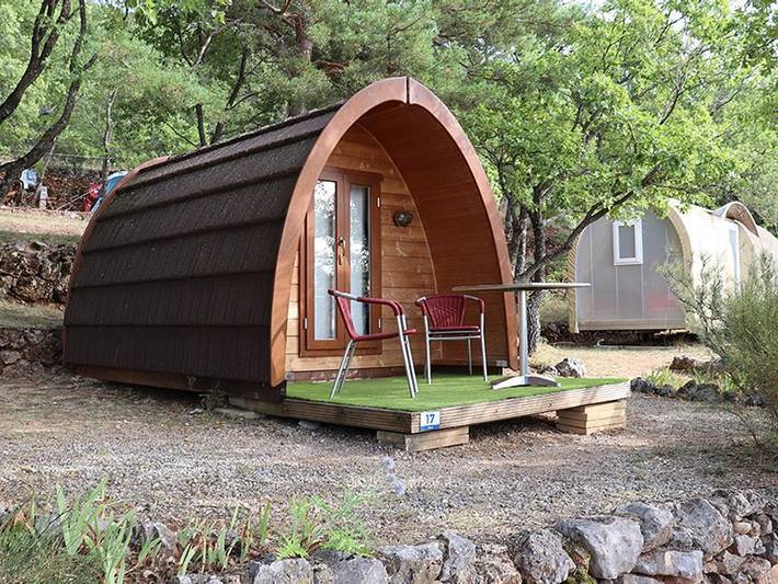 Camping de l'Aigle - Unterkunft 2 personen - Pod - 6m² (ohne Sanitäranlagen) in Aiguines, Brignoles Region