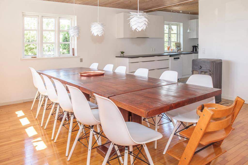 Renoviertes Ferienhaus im traditionellen Stil mit Panoramablick über die Ebeltoft Bucht in Egsmark Strand, Süddjursland