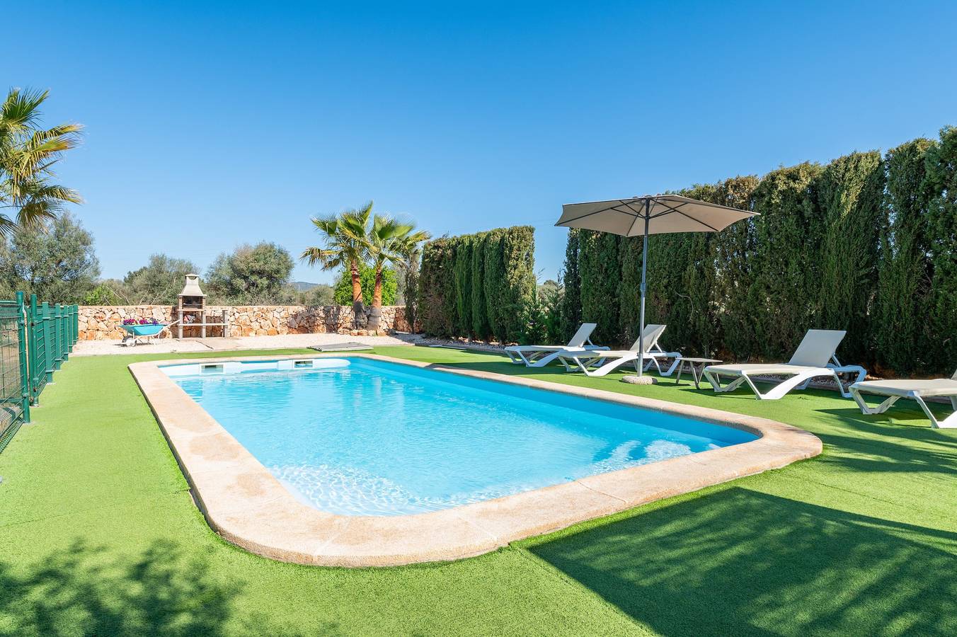 Landhaus 'Ses Oliveres' mit Bergblick, Wlan und Klimaanlage in Campos, Mallorca Süden