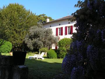 Chambre d’hôte pour 2 personnes, avec terrasse et jardin, animaux acceptés à Montcaret
