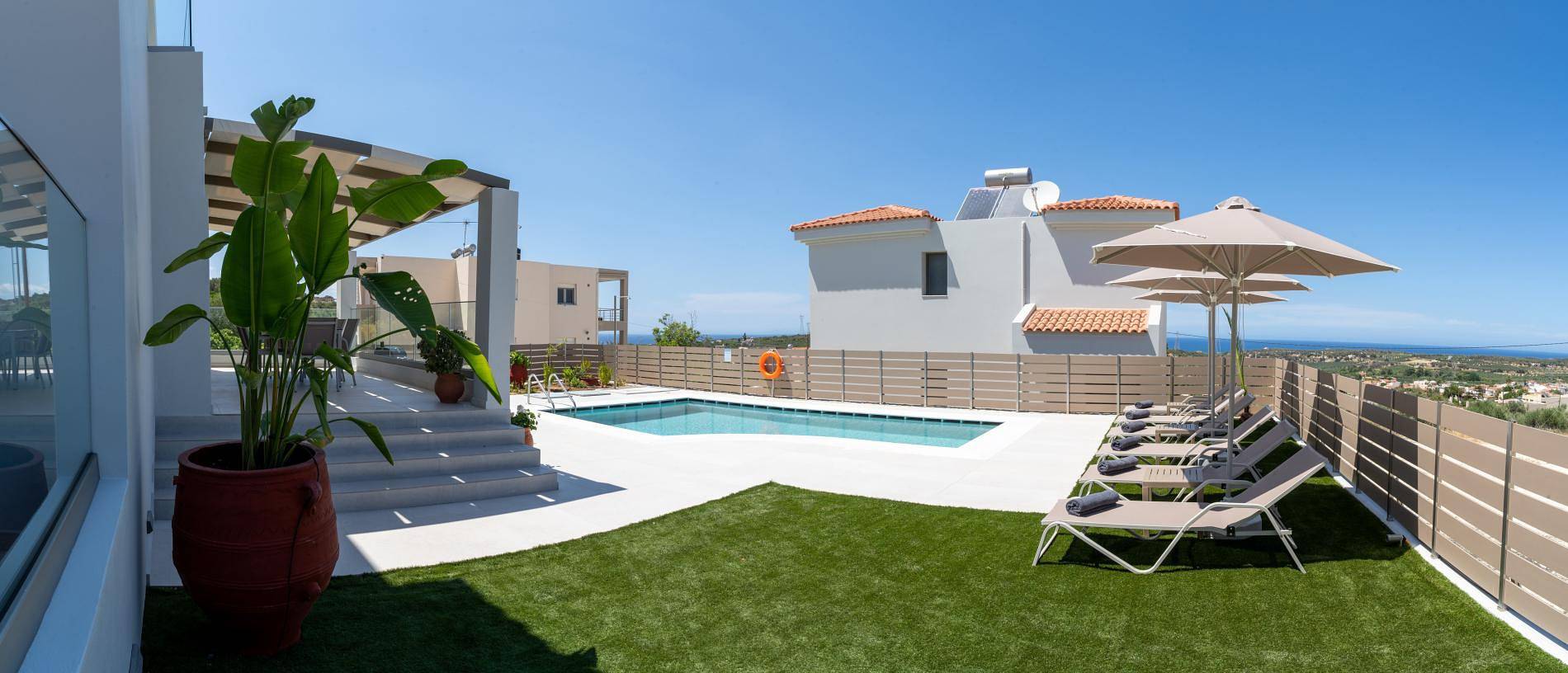 Villa für 6 Personen mit Meerblick in Rethymno und Umgebung