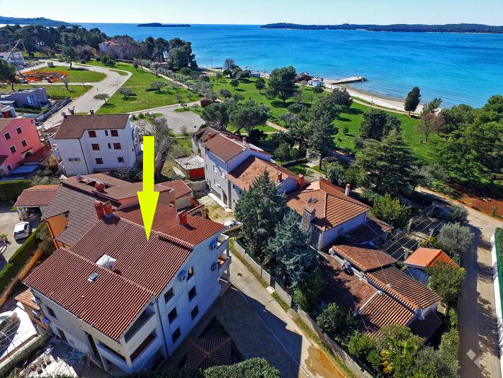 Apartament wakacyjny dla 2 osób, z Balkon w Fazana