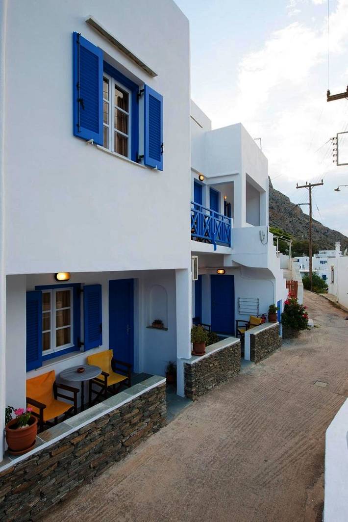 Gîte pour 2 personnes, avec vue et balcon dans Kamarès