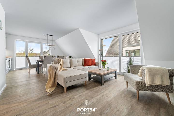 Ganze Wohnung, Küste 7 - 2 Schlafzimmer, Balkon, Duschbad, stilvoll eingerichtet in Westerdeichstrich, Kreis Dithmarschen