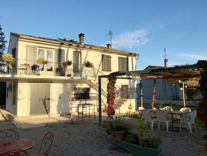 Appartement de vacances pour 2 personnes, avec Balcon et Terrasse ainsi que Jardin et Vue