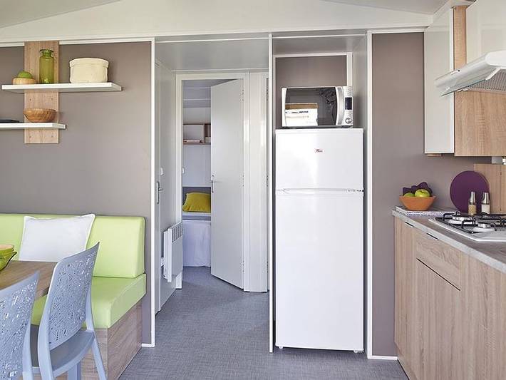 Mobil home pour 4 personnes, avec bassin pour enfant à Saint-Quentin-en-Tourmont - 2