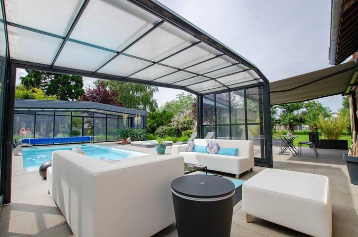 Chambre d’hôte pour 4 personnes, avec terrasse et sauna ainsi que piscine et jardin dans l' Aube
