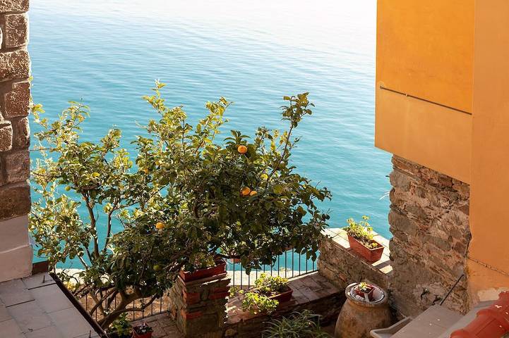 Romantisches Doppelzimmer mit Meerblick in Corniglia, Vernazza Gemeinde