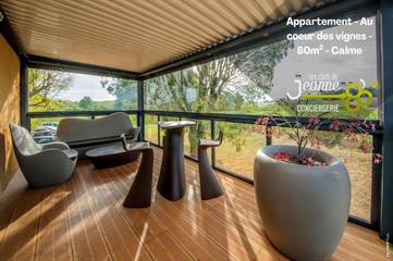 Gîte pour 4 personnes, avec balcon et vue à Montans