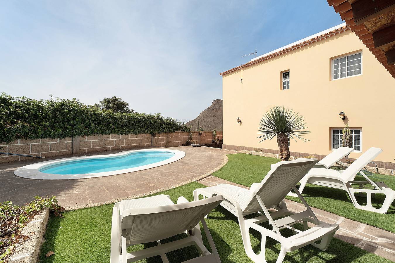 Ferienhaus "Bonita Casa Arianny con Piscina" mit Bergblick, privatem Pool und Wlan in Vento (Kanrische Inseln), Arona