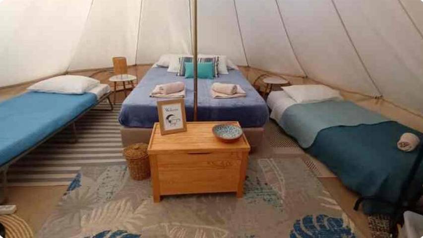 Camping für 4 Personen, mit Ausblick und Garten sowie Terrasse und Pool auf Kreta - 2