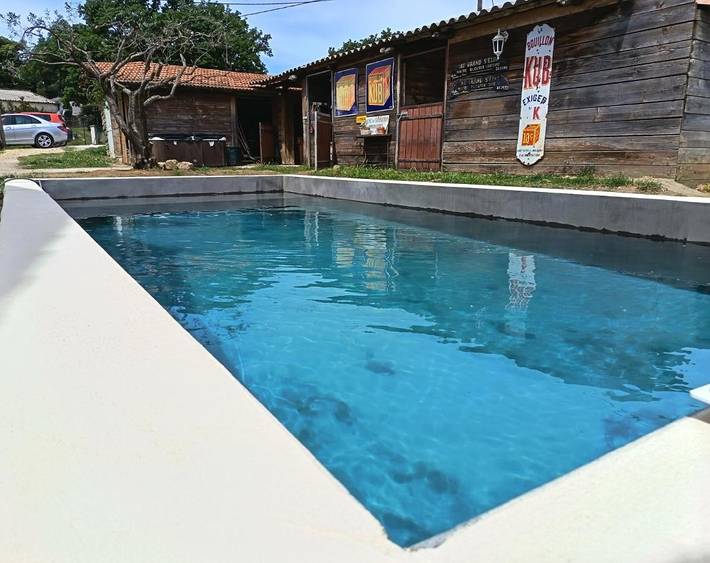 Maison de vacances pour 4 personnes, avec piscine ainsi que vue et jardin - 1