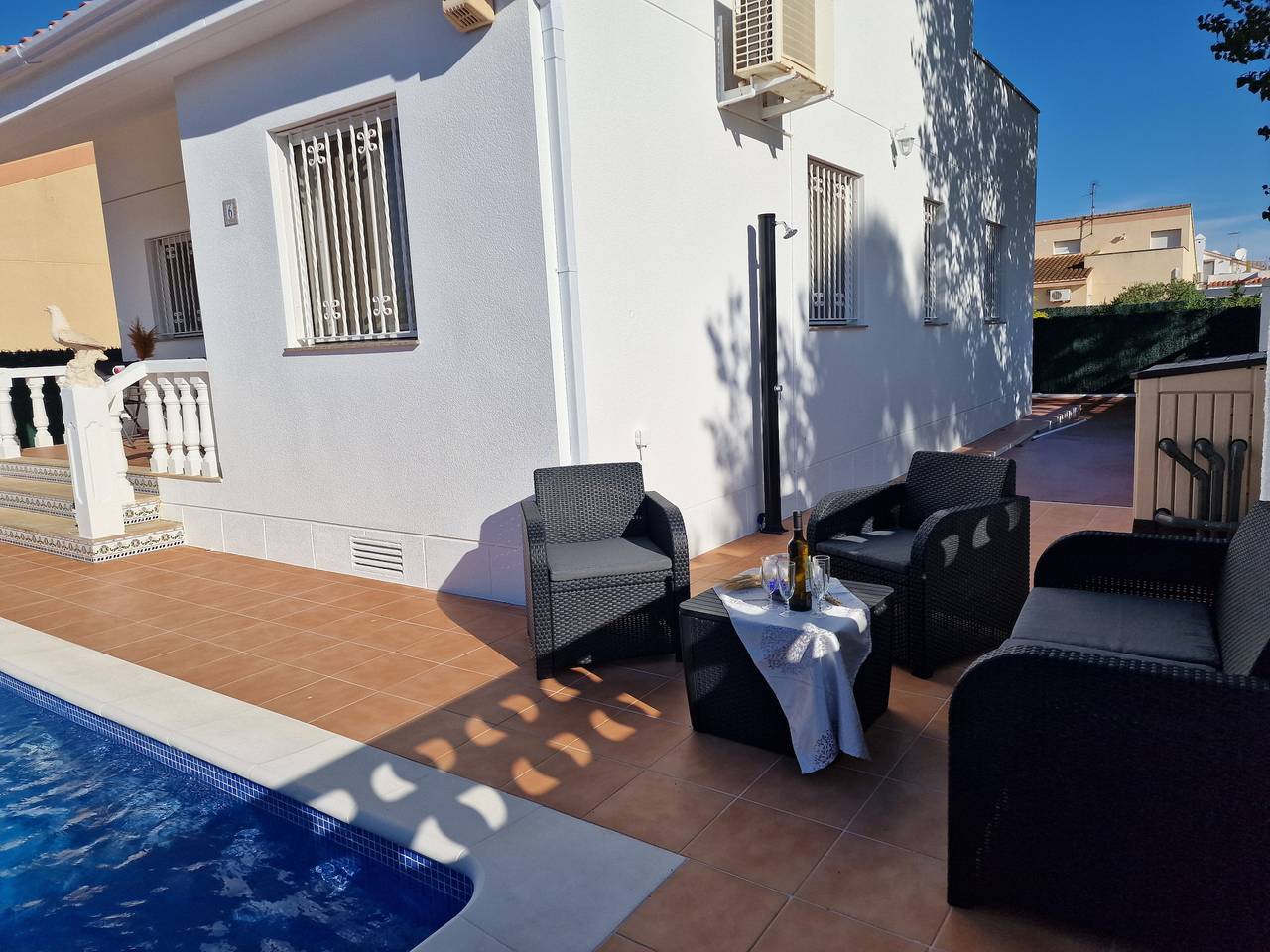 "Flamenco"@Marisol: 500m zum Strand, Privat-Pool, Klima, Wlan, Hundestrand. in Riumar, Delta de l'Ebre