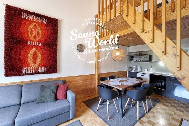 Appartement de vacances pour 8 personnes, avec sauna