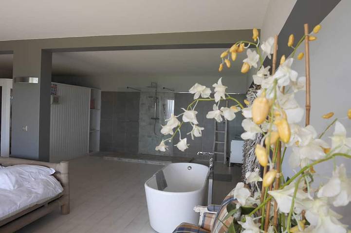 Prestigiosa proprietà di 480m2, piscina riscaldata 15 * 6 con pool house, 6bb, 6sdb, 3mn beach in Sari-Solenzara, Sartène e dintorni