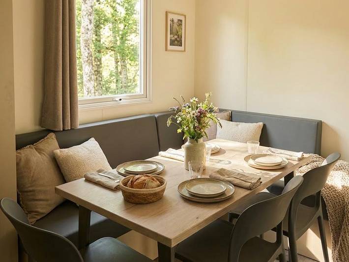 Camping les Rives du Lac Cantalès - Mobilheim 6 personen - Titania (3 Schlafzimmer) in Saint-Gérons, Aurillac und Umgebung