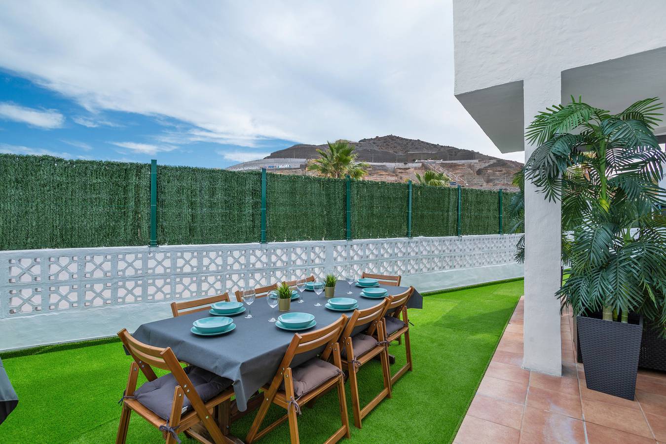 Ferienhaus 'Chalet Vita Bella Anfi' mit Meerblick, Gemeinschaftspool und Wi-Fi in La Verga, Mogán