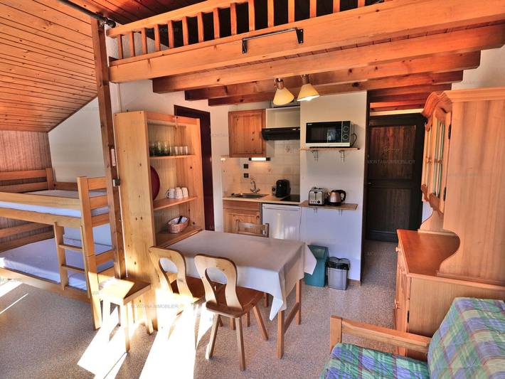 Estudio entero, Estudio acogedor para 4 personas con balcón en Chinaillon in Chinaillon, Le Grand-Bornand
