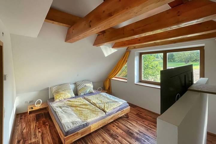 Ganze Wohnung, Ferienwohnung im Fachwerkhaus mit Sauna & Pool in Buschvitz, Bergen auf Rügen und Umgebung