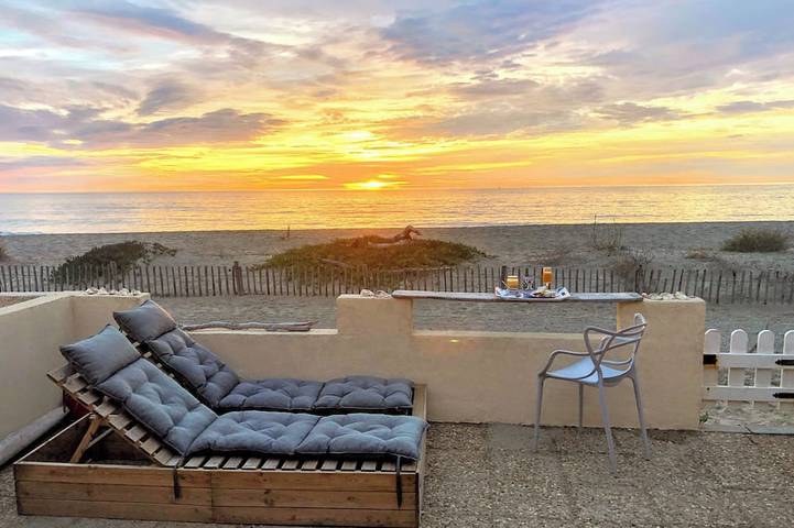 Location de vacances pour 4 personnes, avec Terrasse dans Leucate naturiste