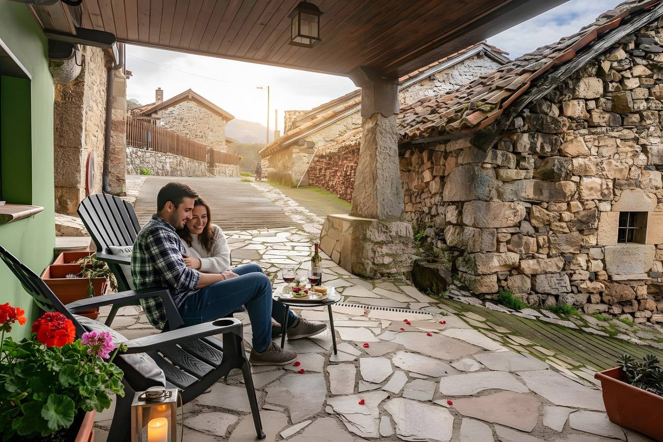 Landelijk huis 'La Congosta Mágica Aldea De Montaña' met bergzicht, gedeeld terras en wifi in Teverga, Cantabrisch Gebergte