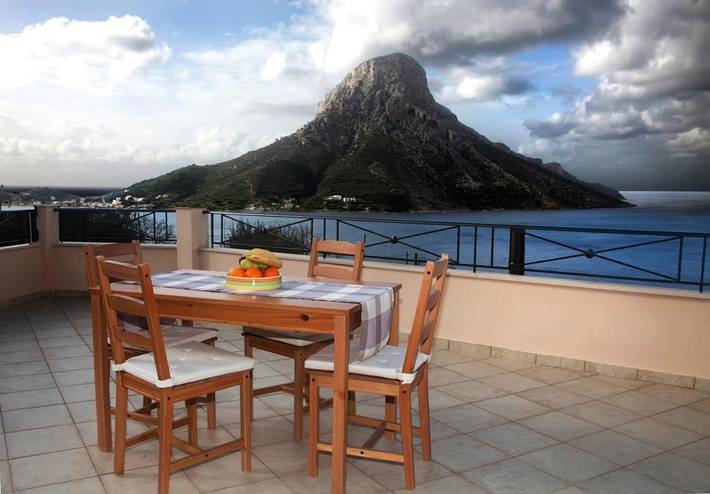 Appartement de vacances pour 7 personnes, avec Balcon ainsi que Terrasse et Vue