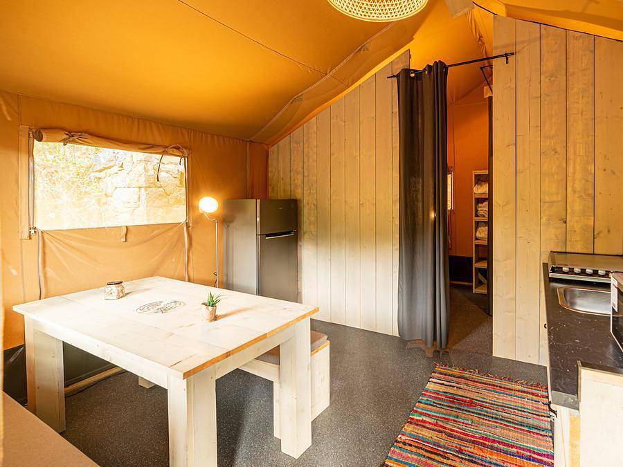 Camping Delle Rose - Canvas and wooden tent 5 persons - Safari Tent Serengeti in Isolabona, Ligurian Alps