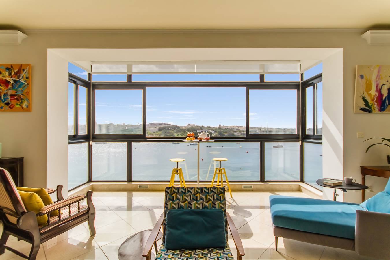 Entire apartment, A Magnificent Sunny Seafront Apart Sliema in Tas-Sliema, Malta Island