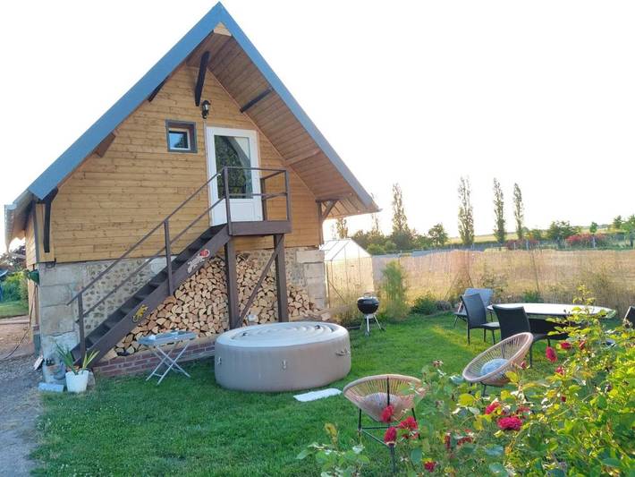 Maison de vacances pour 3 personnes, avec Terrasse ainsi que Jardin et Vue