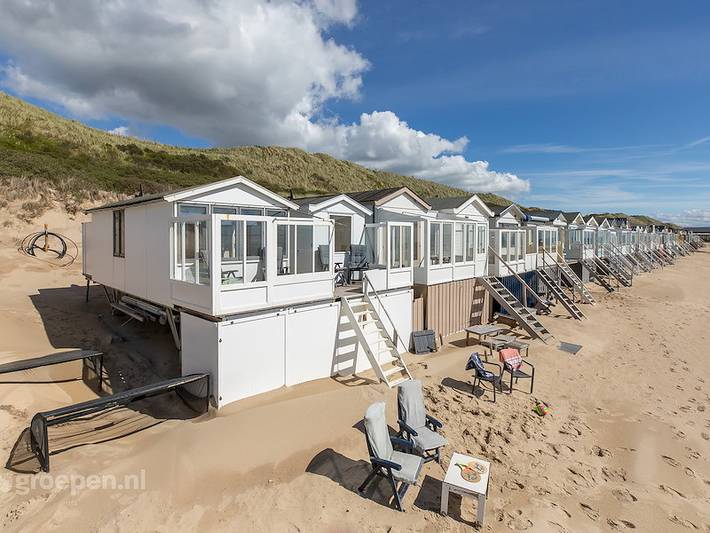 Huisje aan zee voor 6 personen, met terras en balkon/terras in Walcheren