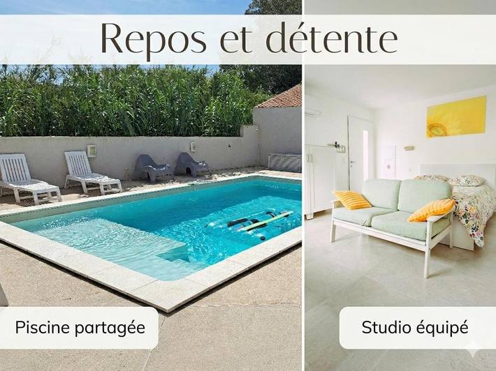 Appartement de vacances pour 2 personnes, avec vue et piscine