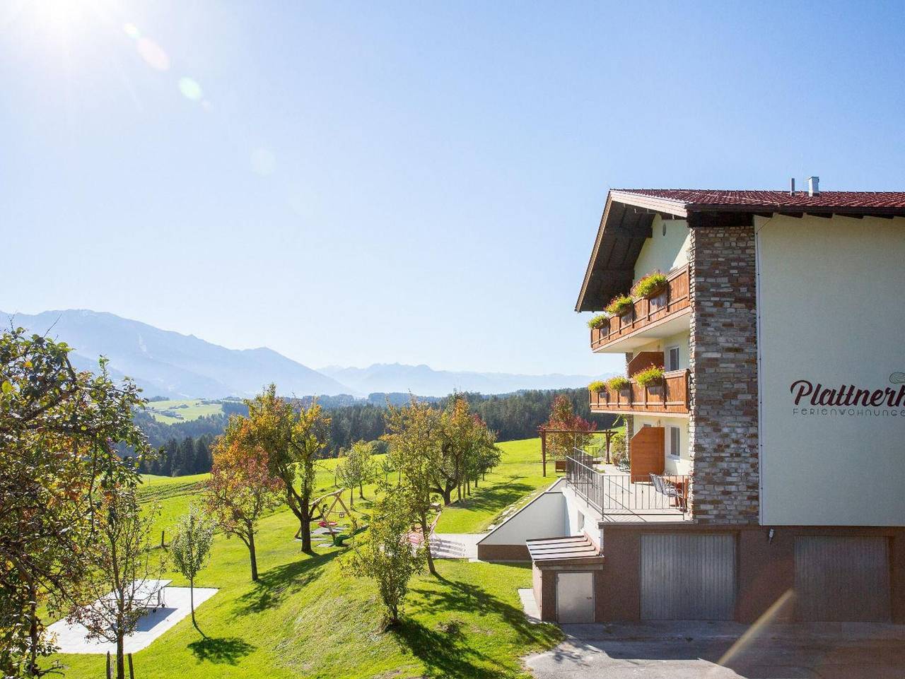 Ganze Ferienwohnung, Plattnerhof Terfens - Ferienwohnung Inntalblick in Terfens, Bezirk Schwaz