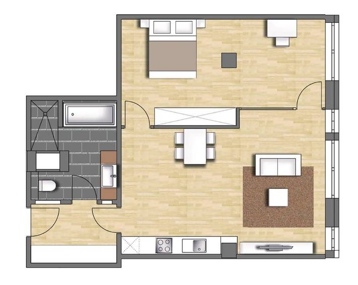Ferienhaus für 3 Personen, mit Ausblick in München Schwabing - 3