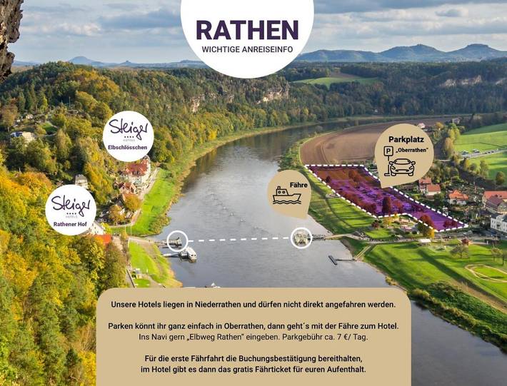 Hotel für 2 Personen, mit Balkon und Terrasse sowie Pool und Sauna in Rathen - 3