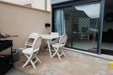 Gîte pour 2 personnes, avec terrasse à Ravenoville