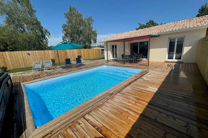 Ferienhaus für 4 Personen, mit Terrasse und Garten in Grayan-et-l'Hôpital