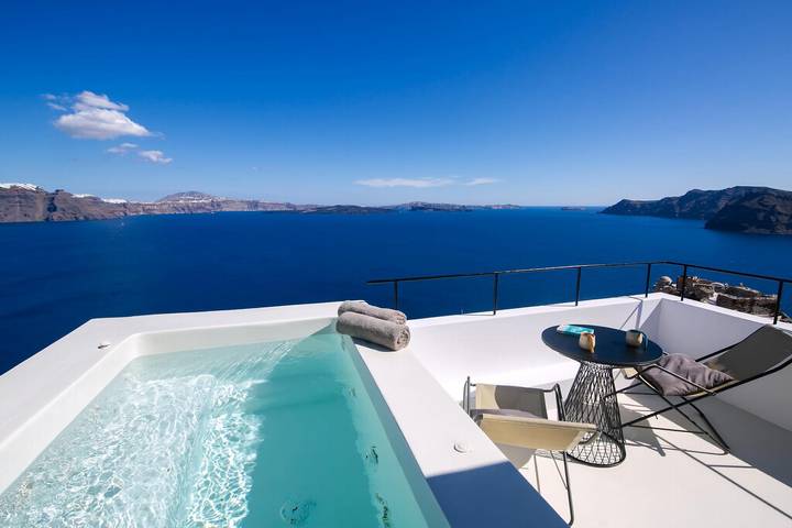 Location de vacances pour 2 personnes, avec balcon et vue sur l’océan à Oia - 4